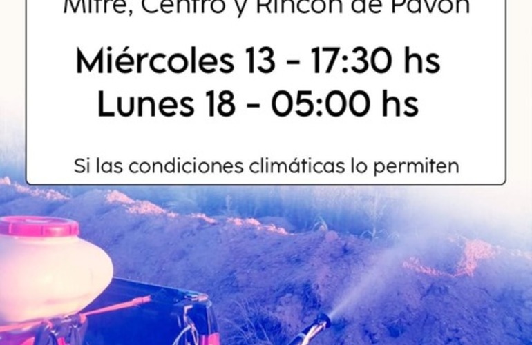 Imagen de La Comuna de Pav&oacute;n Contin&uacute;a con el Programa de Control de Zoonosis y Vectores