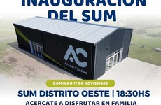 Imagen de Inauguración del Nuevo SUM del Distrito Oeste en Alvear