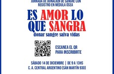 Imagen de Jornada Solidaria de Donación de Sangre y Registro de Médula Ósea en Central Argentino