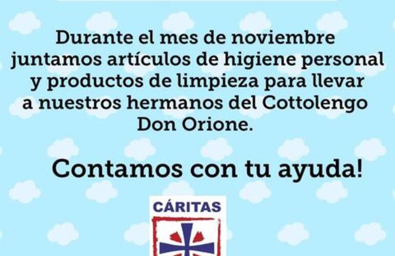 Imagen de Llamado solidario de C&aacute;ritas Arroyo Seco para ayudar al Cottolengo Don Orione