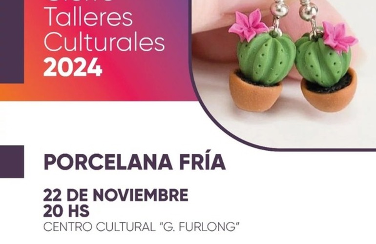 Imagen de Cierre de Talleres Culturales 2024:  Porcelana Fría expone en el "Guillermo Furlong"