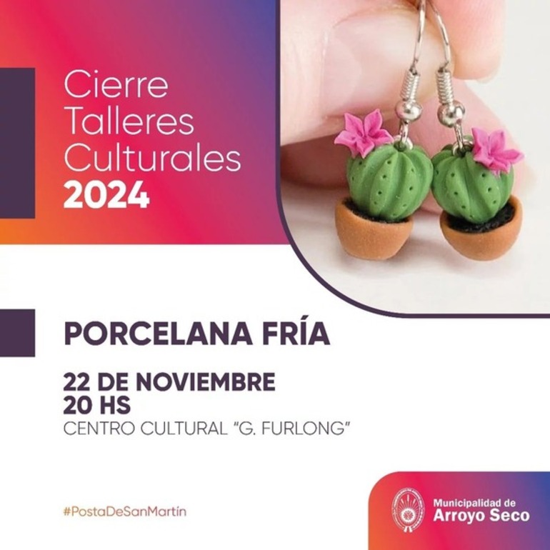 Imagen de Cierre de Talleres Culturales 2024:  Porcelana Fría expone en el "Guillermo Furlong"