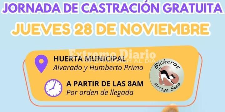 Imagen de Nueva Campaña de Castración Gratuita en Arroyo Seco