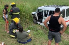 La Peugeot Partner involucrada en el accidente.