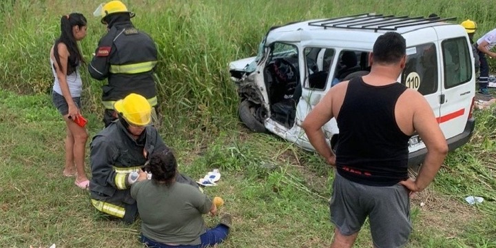 La Peugeot Partner involucrada en el accidente.