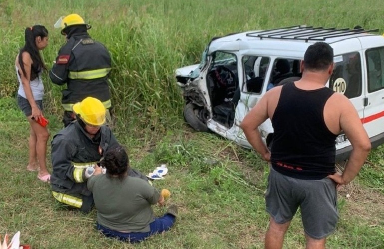 La Peugeot Partner involucrada en el accidente.