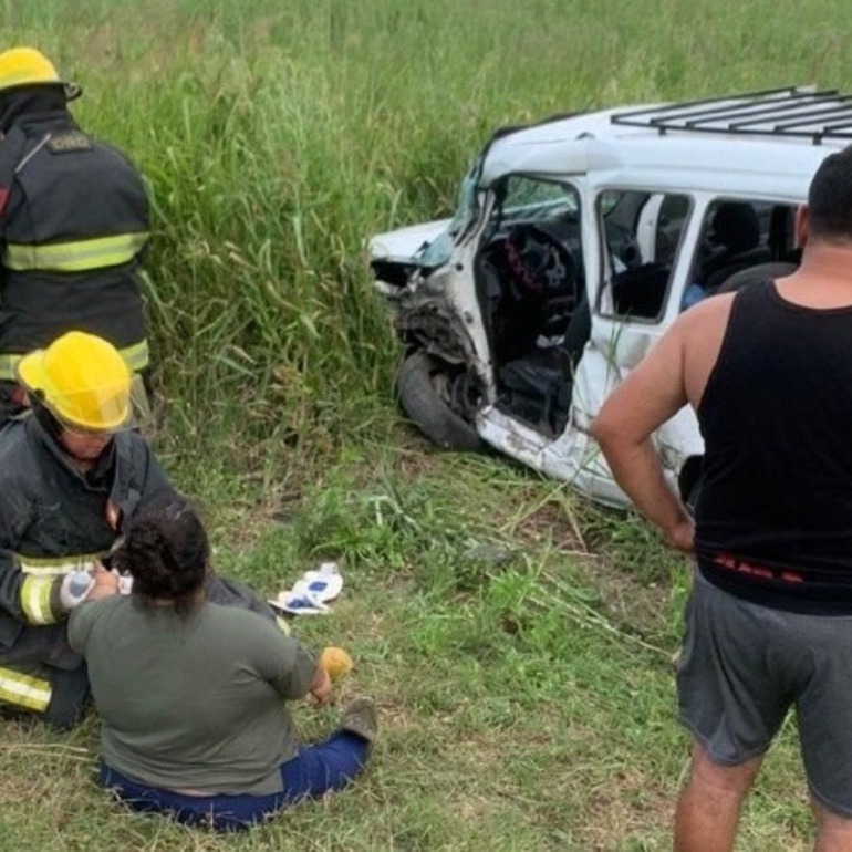 La Peugeot Partner involucrada en el accidente.