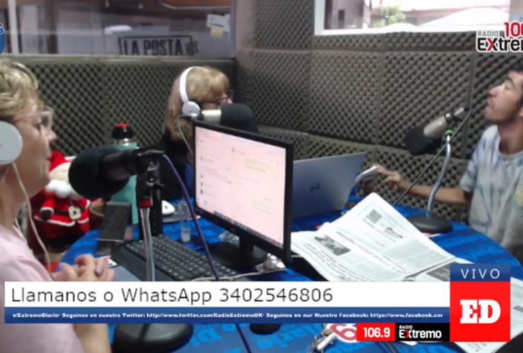 Panchito en los estudios de 106.5