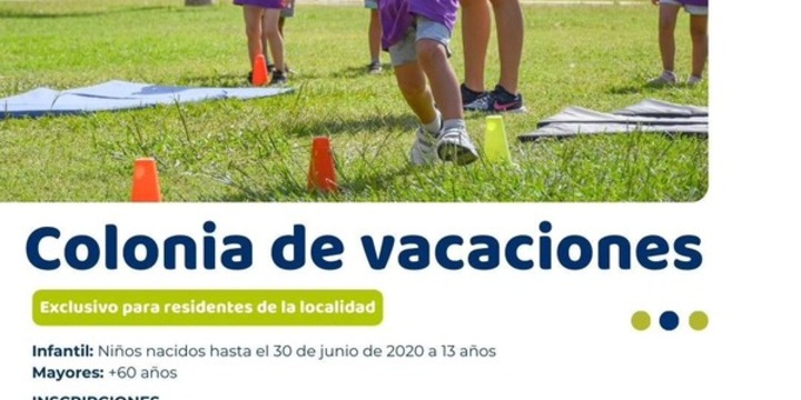 Imagen de Inscripciones para la colonia de vacaciones 2024-2025