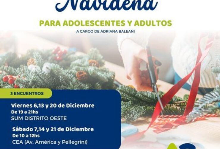 Imagen de Talleres de Decoración Navideña en Alvear: ¡Sumá un toque especial a tu hogar esta Navidad!