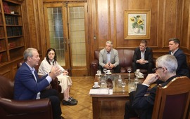 Imagen de El intendente Daniel Tonelli participó de una reunión en la Bolsa de Comercio de Rosario