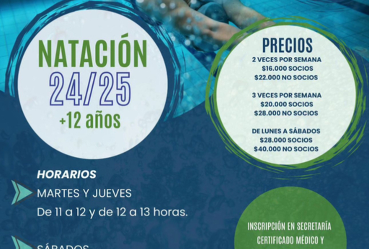 Imagen de Natación temporada 24/25 en el Rowing Club.