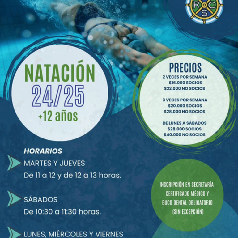 Imagen de Natación temporada 24/25 en el Rowing Club.