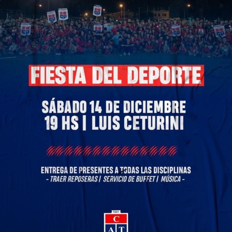 Imagen de El 14/12, Talleres hará su 'Fiesta del Deporte 2024'.