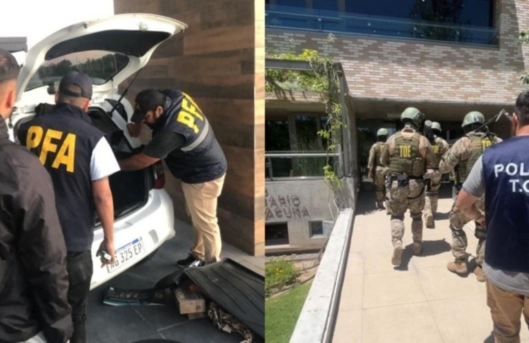 Los allanamientos se desarrollaron en Rosario, Funes y Pilar. (Polic&iacute;a Federal/TOE)