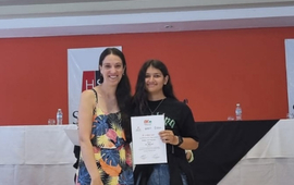 Imagen de Guillermina Trancanelli, fue Medalla de Bronce en las Olimpíadas Nacionales Junior de Ciencias.