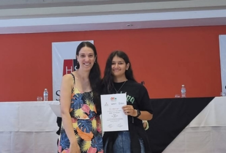 Imagen de Guillermina Trancanelli, fue Medalla de Bronce en las Olimpíadas Nacionales Junior de Ciencias.