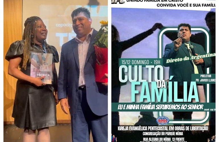 Imagen de El Pastor Javier Llanes en Brasil: Capacitación y reconocimiento por su trabajo contra las adicciones