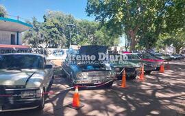 Desde temprano fueron llegando los autos para la expo.