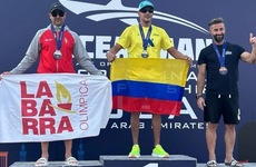 Imagen de Gonzalo Guidi fue 2º puesto e hizo podio en el Oceanman de Dubai.