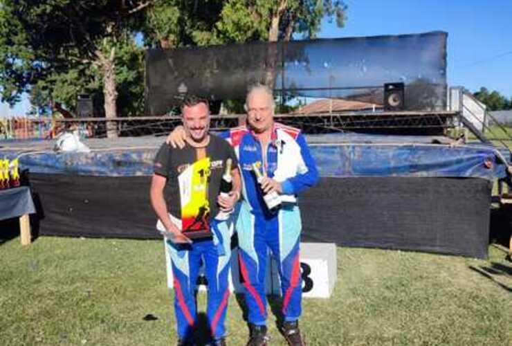 Imagen de José Murina y Jorge Santoro, Campeones del Rally Santafesino en Alcorta.