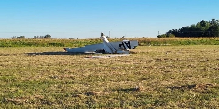 Imagen de Se estrelló una avioneta en Pergamino y murió el piloto