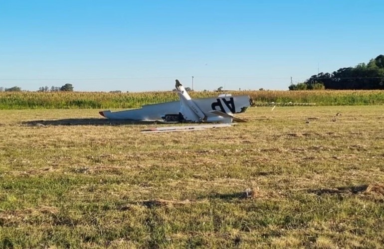 Imagen de Se estrelló una avioneta en Pergamino y murió el piloto