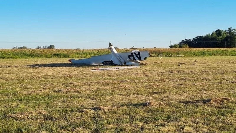 Imagen de Se estrell&oacute; una avioneta en Pergamino y muri&oacute; el piloto