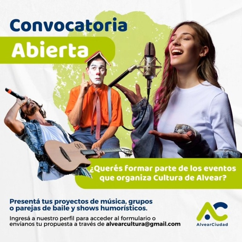 Imagen de Alvear lanza convocatoria para proyectos artísticos