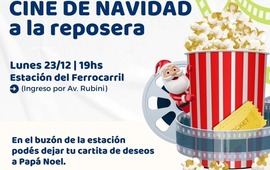 Imagen de Alvear: Cine de Navidad a la reposera en la estaci&oacute;n del ferrocarril