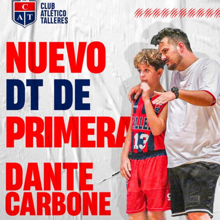 Imagen de Dante Carbone, nuevo DT de básquet C.A.T. en 1era división y U21.