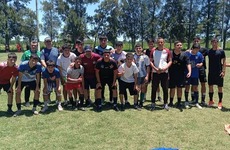 Imagen de Lanús realizó una prueba exitosa de jugadores en Los Amigos de la Estación.