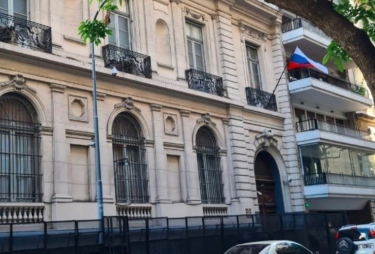 La sede rusa queda en Rodríguez Peña 1741, de la Ciudad Autónoma de Buenos Aires. (Google Maps)
