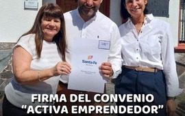 Imagen de Alvear firma convenio para fortalecer a emprendedores locales
