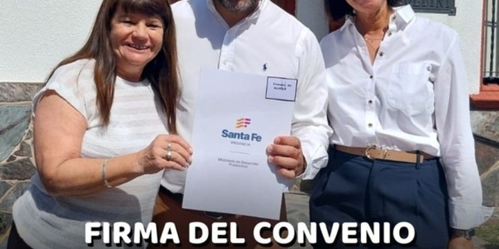 Imagen de Alvear firma convenio para fortalecer a emprendedores locales