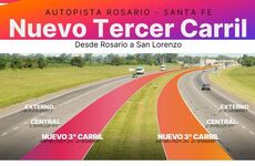 Imagen de Provincia da inicio a la obra del tercer carril de la Autopista Rosario-Santa Fe