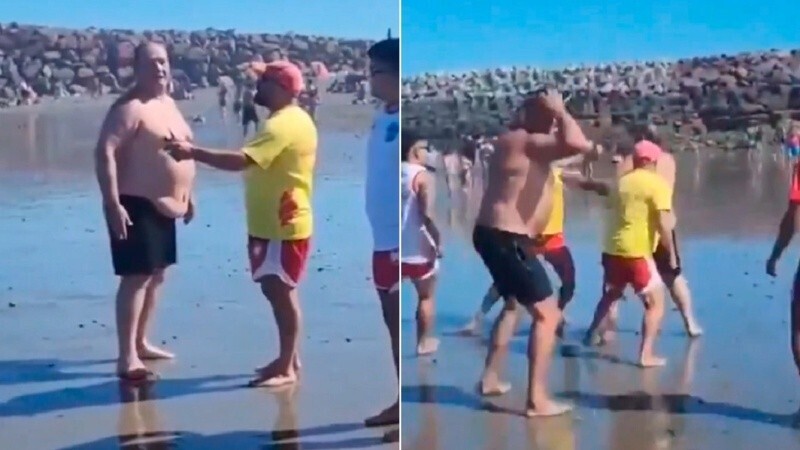 Echaron a dos guardavidas que se trenzaron a golpes con un hombre que viaj&oacute; a veranear a Rawson.