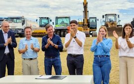 Imagen de Autopista Rosario-Santa Fe: Provincia puso en marcha la obra del tercer carril