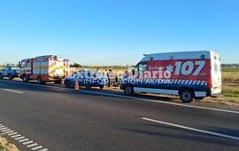 Imagen de Vuelco en la Ruta Nacional N°9 dejó tres heridos leves