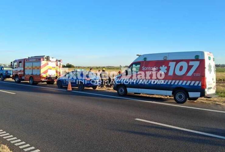 Imagen de Vuelco en la Ruta Nacional N°9 dejó tres heridos leves