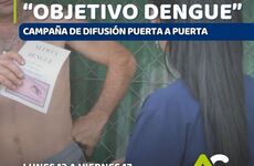 Imagen de Alvear lanza campaña de prevención del dengue con visitas puerta a puerta