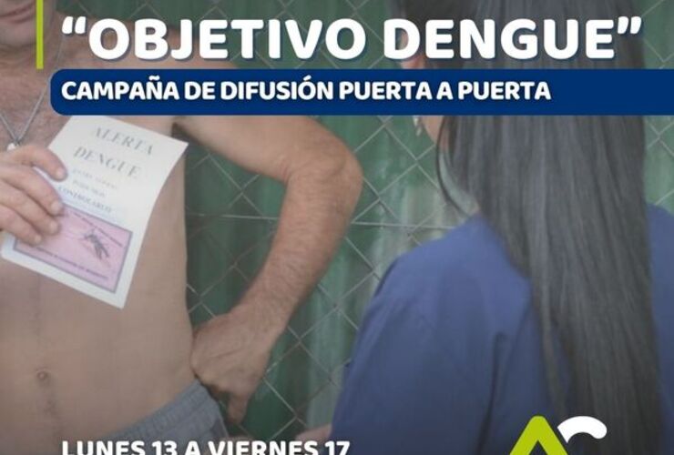 Imagen de Alvear lanza campaña de prevención del dengue con visitas puerta a puerta