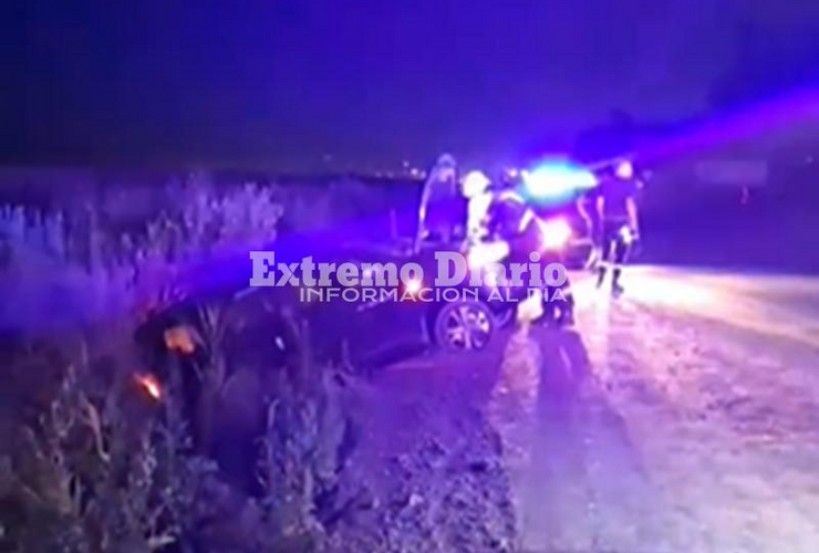 Imagen de Ruta 21: Conductor perdió el control de su vehículo y resultó accidentado