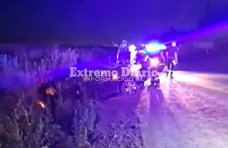 Imagen de Ruta 21: Conductor perdió el control de su vehículo y resultó accidentado