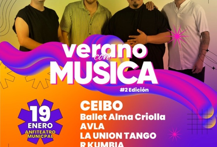 Imagen de Segunda edición de "Verano con Música" en el Anfiteatro Municipal