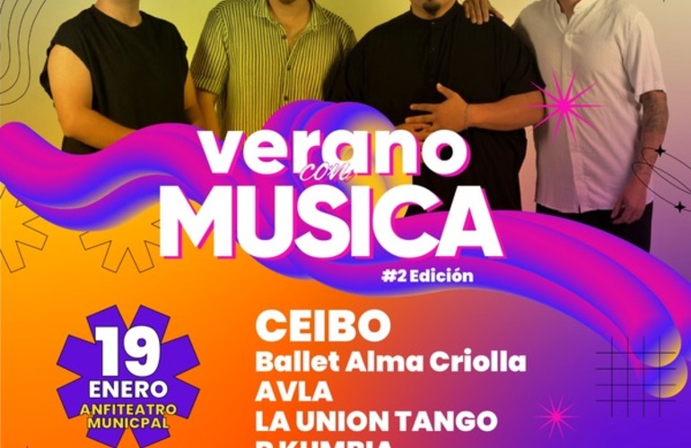 Imagen de Segunda edición de "Verano con Música" en el Anfiteatro Municipal