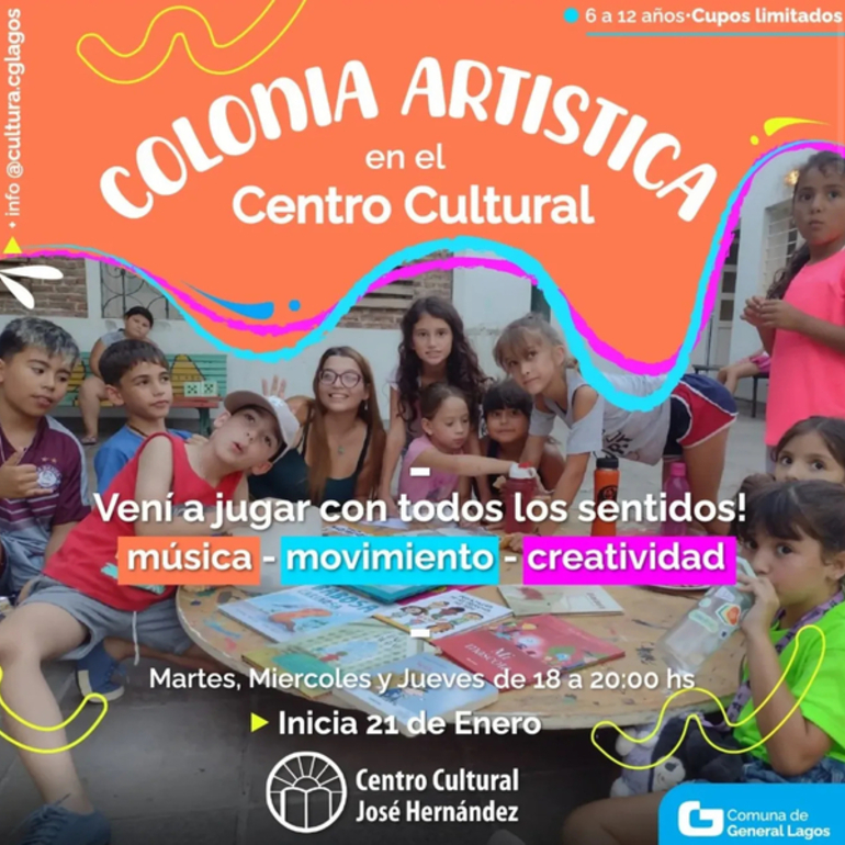 Imagen de Se viene la 2da edición de la Colonia Artística de Verano.