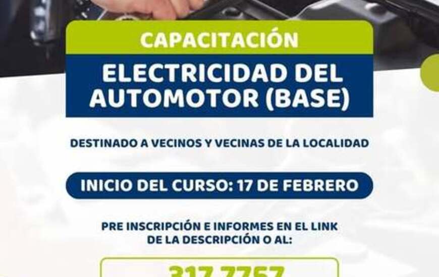 Imagen de Capacitaci&oacute;n en Electricidad del Automotor en Alvear