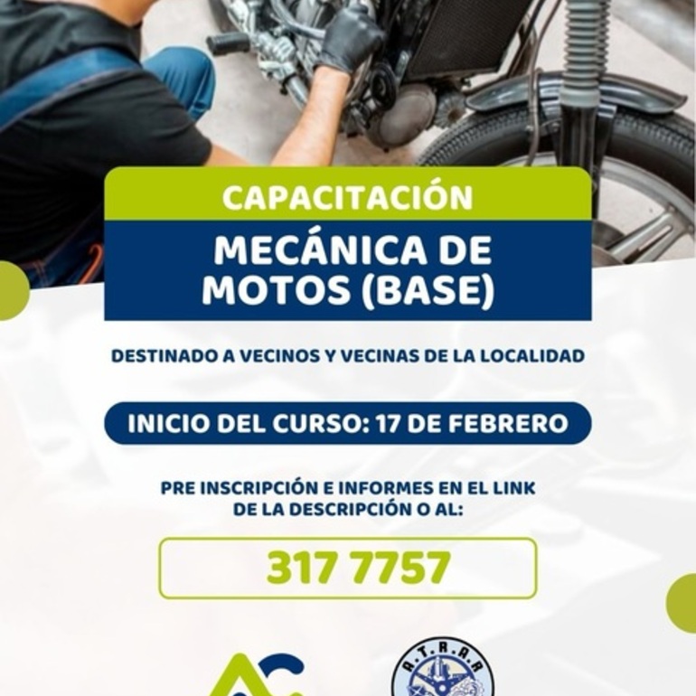 Imagen de La Comuna de Alvear abre inscripciones para curso de mecanica de motos