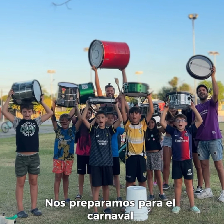 Imagen de El Taller de Percusión del Parque Santa Anita, se prepara para el Carnaval 2025.